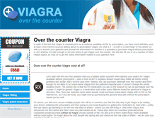 Tablet Screenshot of isviagraoverthecounter.com